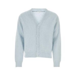 1989 STUDIO Men's V-Neck Fuzzy Cardigan Men LIGHT BLUE Sweaters & Cardigans